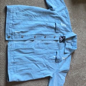 Distressed Jean jacket -